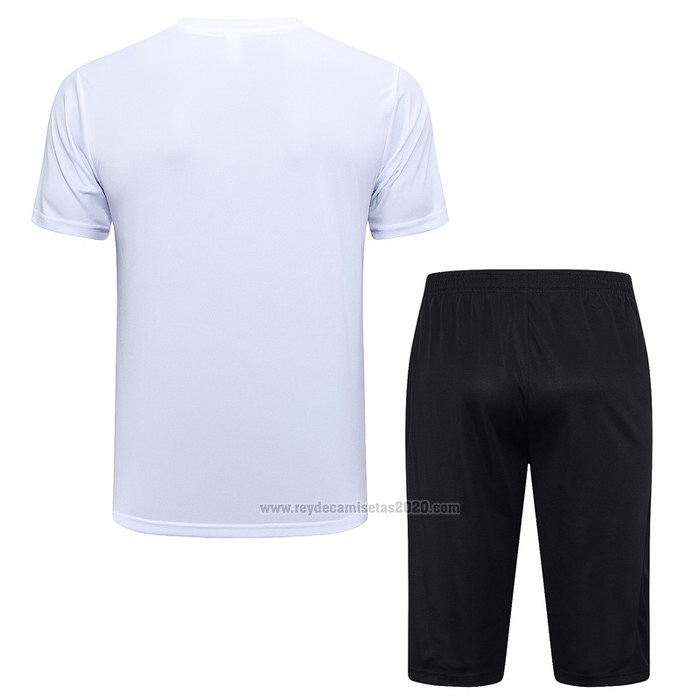 Chandal del Paris Saint-Germain Jordan Manga Corta 2023-2024 Blanco - Pantalon Corto